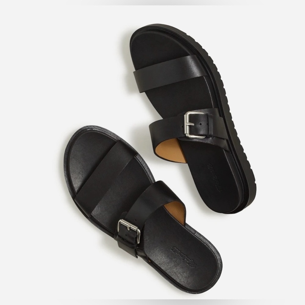 Madewell The Dee Double Strap Slide Sandal Women’s Size 9.5